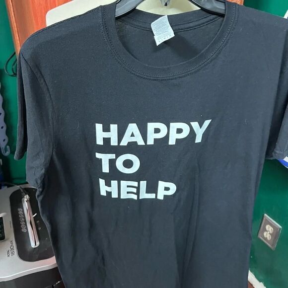 EUC “Happy To Help” Joyce Meyer Volunteer T-shirt size Large #015 - Picture 1 of 5